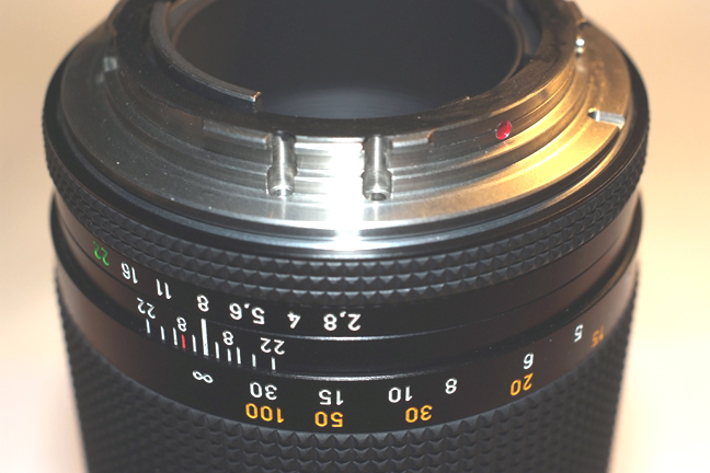 Contax Canon mount, no adapter
