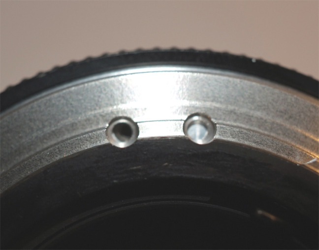 Contax Canon mount, no adapter